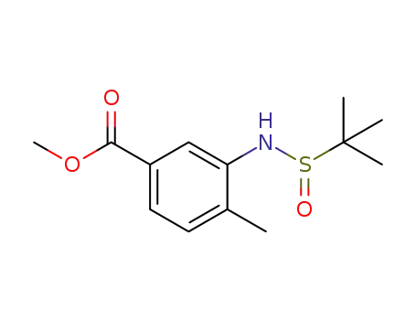 methyl 3-(1,1-dimethylethylsulfinamido)-4-methylbenzoate