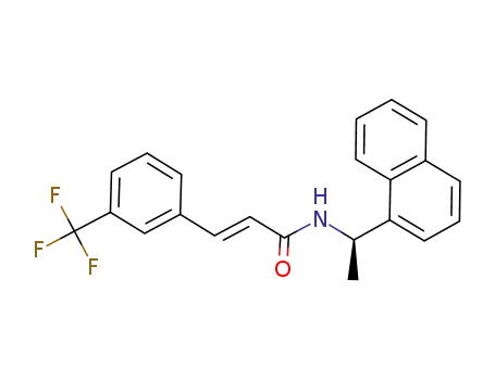 (R)-N-(1-naphthalen-1-yl-ethyl)-3-(3-trifluoromethyl-phenyl)-(E)-acrylamide